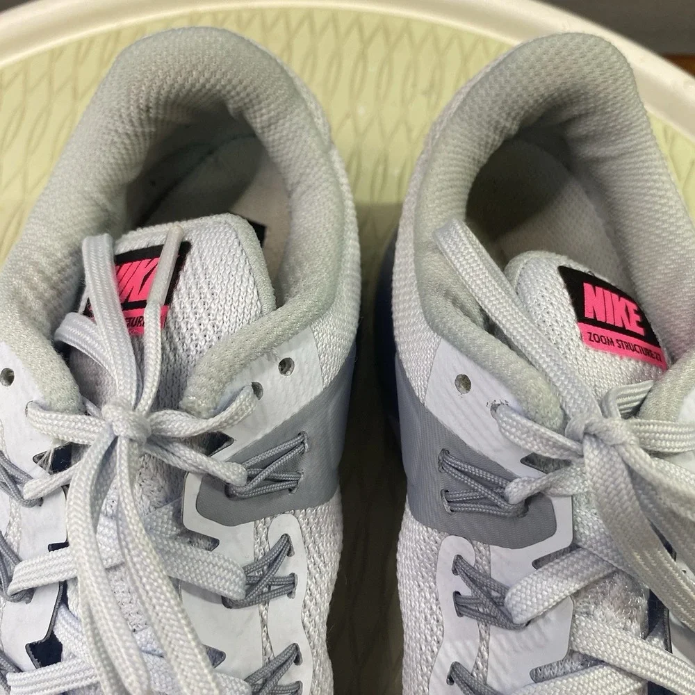 Nike Womens Air Zoom Structure 22 AA1640-402 Gray‎ Running Shoes Sneakers 8.5